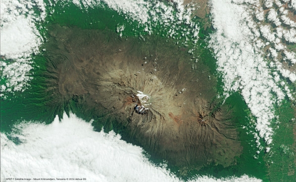 Spot 7 le Kilimandjaro 3 juillet 2014